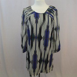 Fire Los Angeles long sleeve geometric dress L